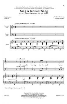Sing A Jubilant Song von Mark Hayes 