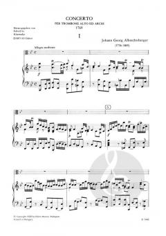 Concerto per trombone alto ed archi von Johann Georg Albrechtsberger 