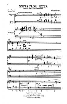 Notes From Peter von Eugene Butler 