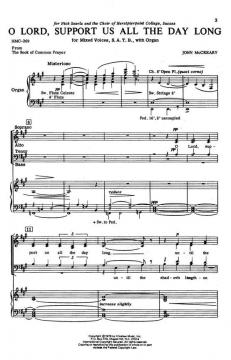 O Lord, Support Us All The Day Long von John McCrearyJohn McCreary 