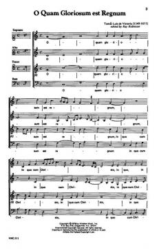 O Quam Gloriosum Est Regnum von Tomás Luis de Victoria 