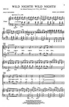 Wild Nights! Wild Nights! von Emma Lou Diemer 