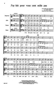 J'ay Fait Pour Vous Cent Mille Pas von Claudin de SermisyClaudin de SermisyRay Robinson 