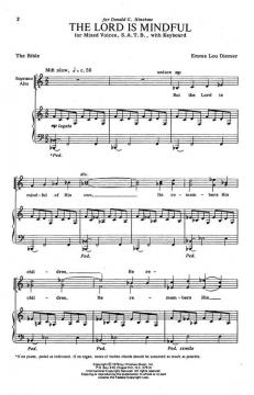The Lord Is Mindful von Emma Lou Diemer 