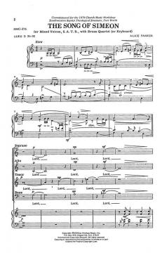 The Song Of Simeon von Alice Parker 