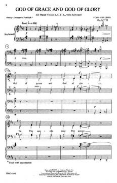 God Of Grace And God Of Glory von John Gardner 