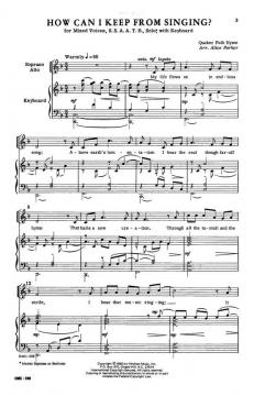 How Can I Keep From Singing? von Robert Lowry 