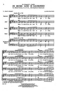 In Music God Is Glorified von Lloyd Pfautsch 