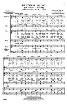 In Stiller Nacht von Johannes Brahms 