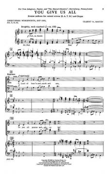 You Give Us All von Gilbert M. Martin 