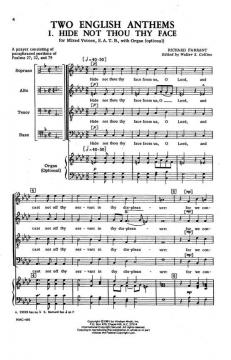 Two English Anthems von Richard Farrant 