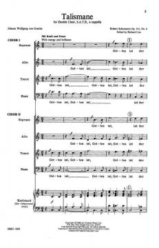 Talismane Op 141, No. 4 von Robert Schumann 