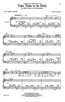 Take Time To Be Holy von Gilbert M. Martin 