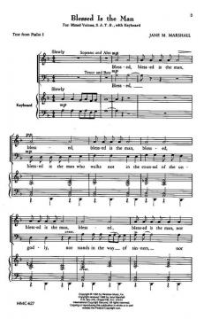 Blessed Is The Man von Jane MarshallJane Marshall 