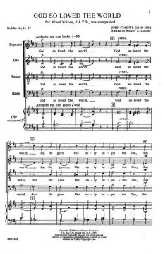 God So Loved The World von John Stainer 
