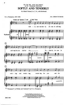 Softly And Tenderly von Will Lamartine Thompson 