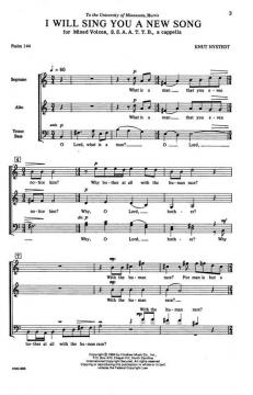 I Will Sing You A New Song von Knut Nystedt 
