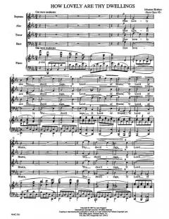 How Lovely Are Thy Dwellings von Johannes Brahms 
