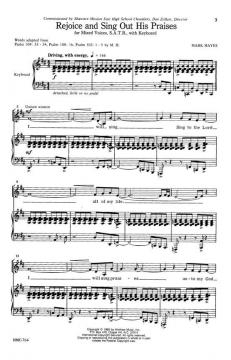 Rejoice And Sing Out His Praises von Mark Hayes 