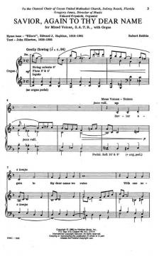 Savior, Again To Thy Dear Name 