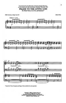 Praise To The Living God von Allen Pote 