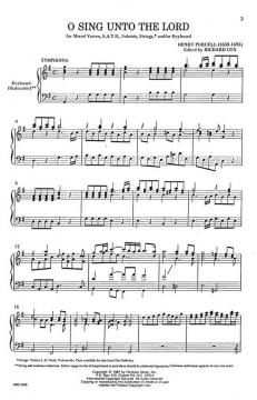 O Sing Unto The Lord von Henry Purcell 