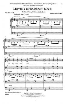 Let Thy Steadfast Love von Emma Lou Diemer 