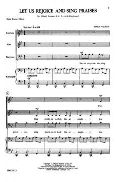 Let Us Rejoice And Sing Praises von Mark Wilson 
