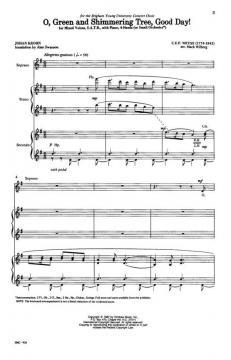 O, Green And Shimmering Tree, Good Day! von C.E.F. Weyse 