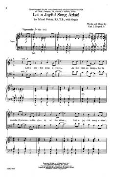 Let A Joyful Song Arise von Carl Nygard 