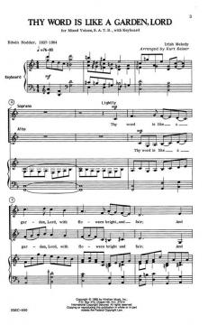 Thy Word Is Like A Garden, Lord 