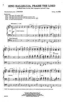 Sing Halleluja, Praise The Lord von J. BechlerKarl Kope 