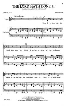 The Lord Hath Done It von Hank Beebe 