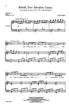 Behold, Your Salvation Comes von Hank Beebe 