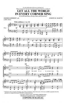 Let All the World in Every Corner Sing von George Herbert 