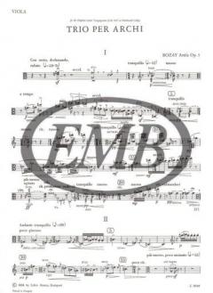 String Trio Op. 3 von Attila Bozay 
