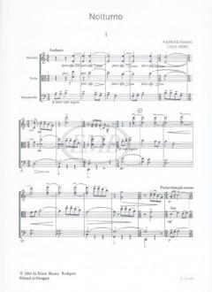 Notturno per violino, viola e violoncello von Ferenc Farkas 