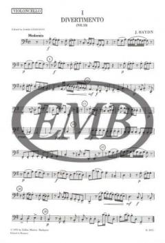 Sei divertimenti for Violin, Viola and Violoncello No. 1-3 von Joseph Haydn 