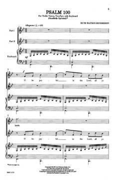 Psalm 100 von Ruth Watson Henderson 