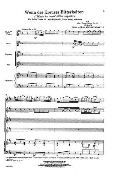 Wenn Des Kreutzes Bitterkeiten von Johann Sebastian Bach 