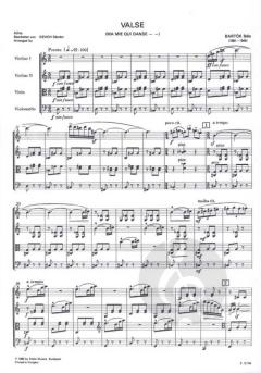 Valse (Ma mie qui danse...) von Béla Bartók 