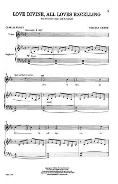 Love Divine, All Loves Excelling von Malcolm Archer 