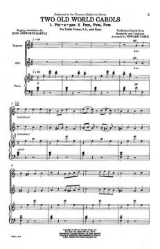 Two Old World Carols von Jean Ashworth Bartle 