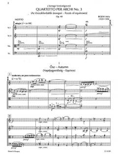Quartetto per archi No. 3 von Attila Bozay 