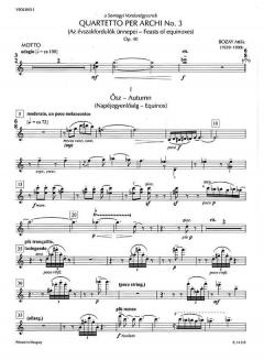 Quartetto per archi No. 3 von Attila Bozay 