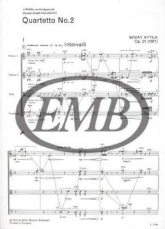 String Quartet No. 2 von Attila Bozay 