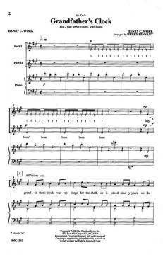 Grandfather's Clock von Henry Clay Work 