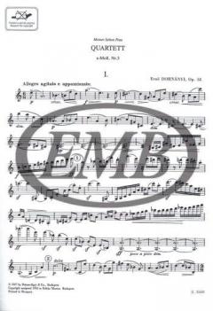 String Quartet No. 3 von Ernst von Dohnanyi 