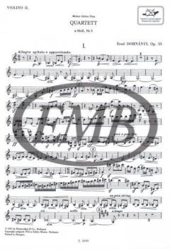 String Quartet No. 3 von Ernst von Dohnanyi 