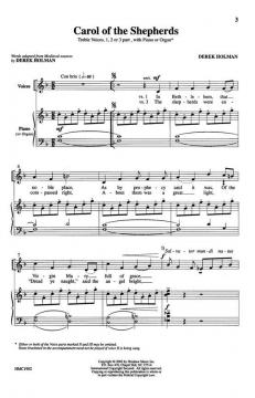 Carol Of The Shepherds von Derek Holman 